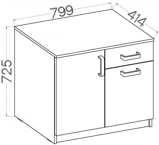 Подов шкаф Warrior IV-Gkri-Fusiko