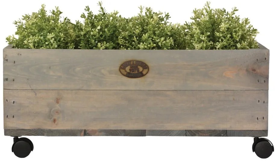 Скрин от борова дървесина на колелца , ширина 59 cm - Esschert Design