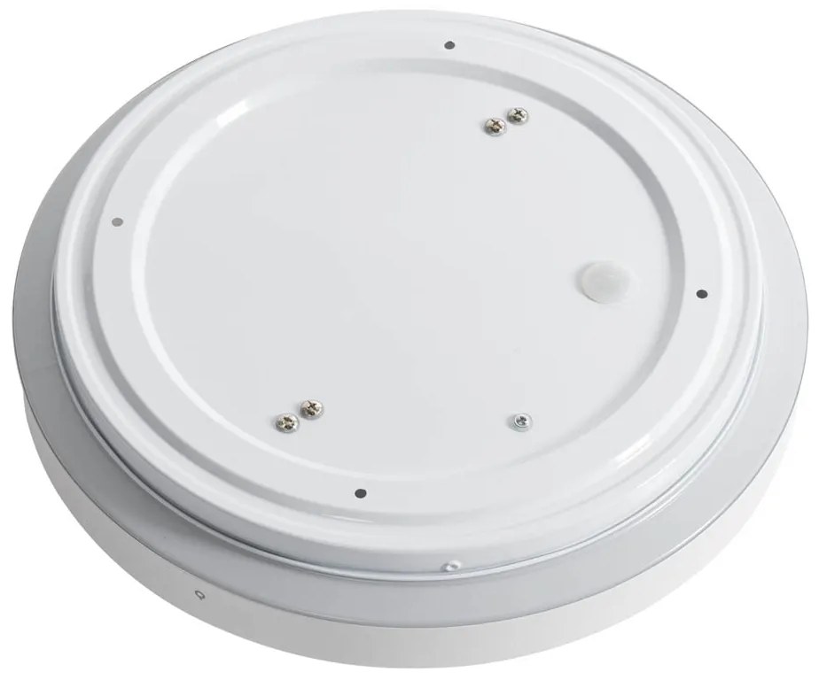 Модерен таванен аплик бял 35 см IP44 - Walden