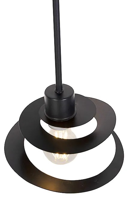 Дизайнерски висящ аплик с спираловиден абажур 20 см - Scroll