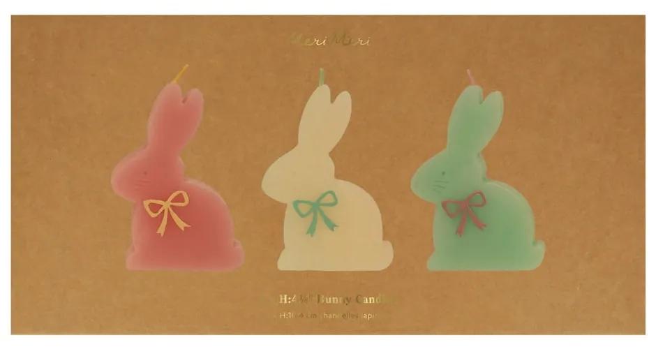 С великденски мотиви свещи в комплект 3 бр. време на горене 2 час Bunny – Meri Meri