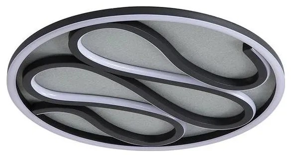 Searchlight 81100-39BK - Димируемо LED таванно осветително тяло ZENDISC LED/20W/230V 3000K пр. 39 cm