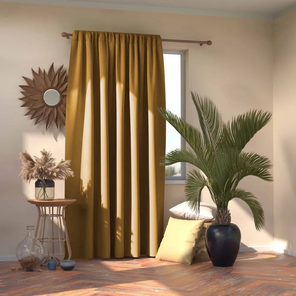 Жълто dimout перде 140x270 cm Kierra – Restilo