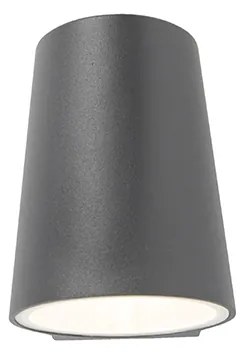 Модерна външна лампа антрацит с LED с датчик за здрач - Uma