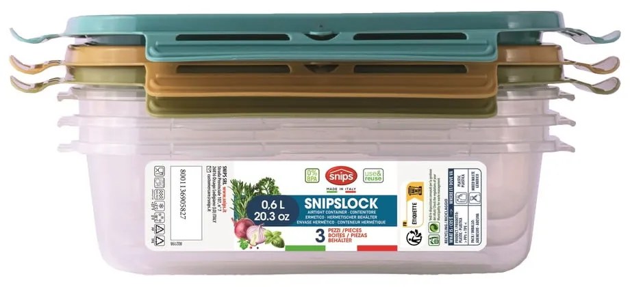 Кутии за храна 3 бр. Snipslock – Snips