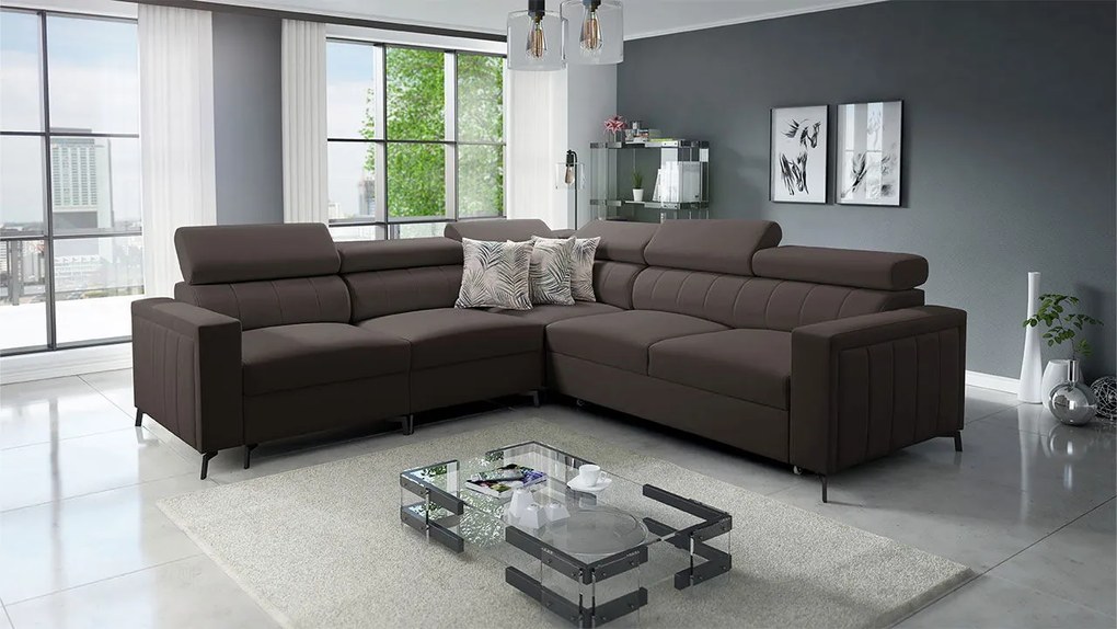 Ъглов диван Baltico IV-Left-Kafe