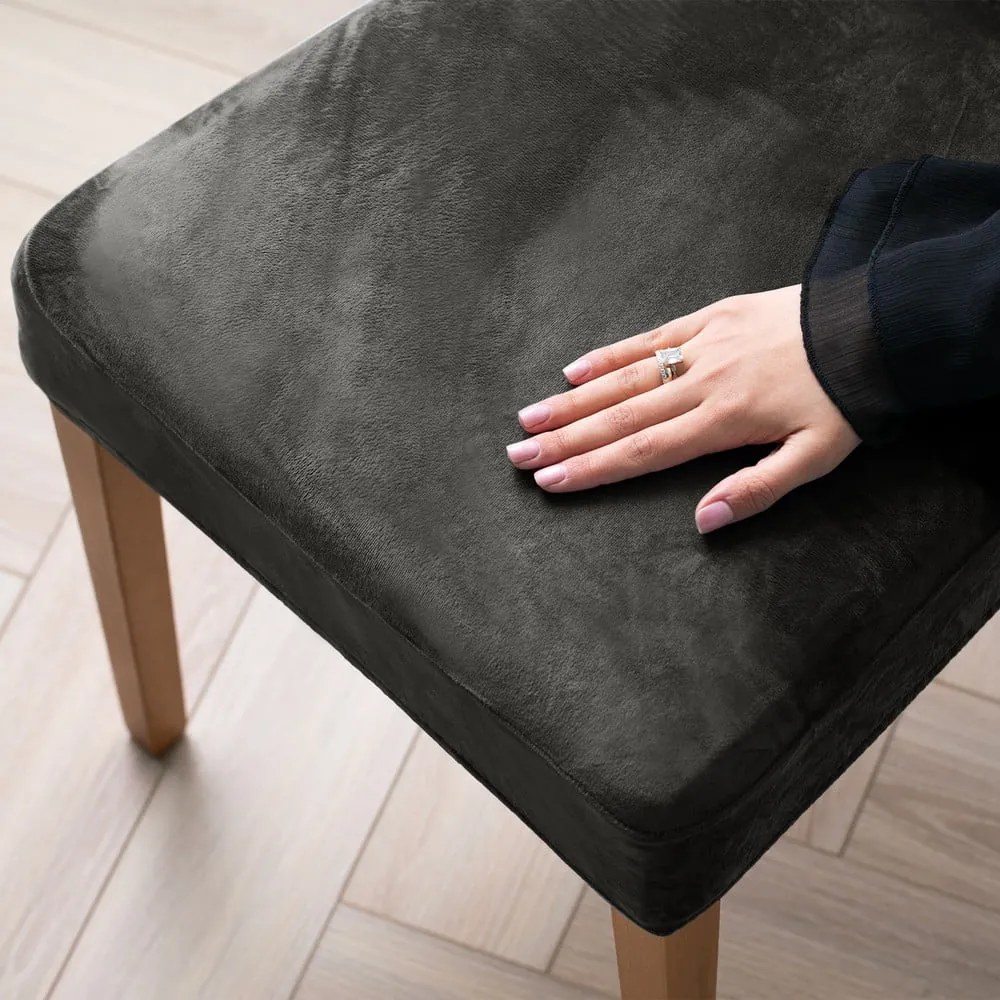 Сиви ластични покривала за стол в комплект от 4 бр. 48 cm Sento – Restilo