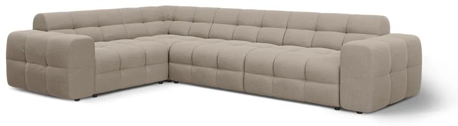 Кафяв ъглов диван (ляв ъгъл/L форма) Kendal – Micadoni