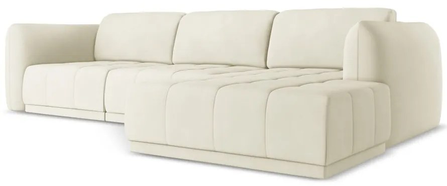 Бял ъглов диван (десен ъгъл) Hoku – Makamii
