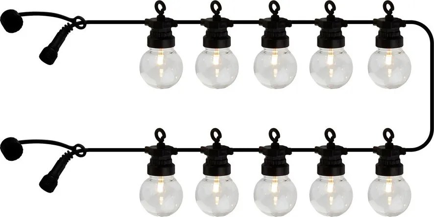 Удължител на светлинната верига с 10 броя крушки, дължина 300 cm Lucas Clear – Sirius