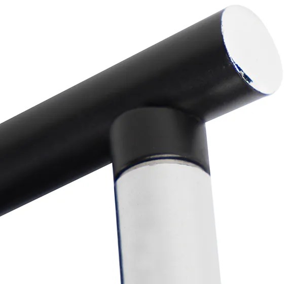 Модерен прожектор 4-светлина черен със златен интериор - Buell Deluxe