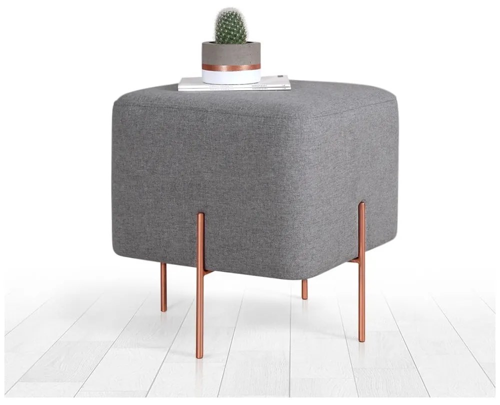 Сива табуретка Copper – Artie