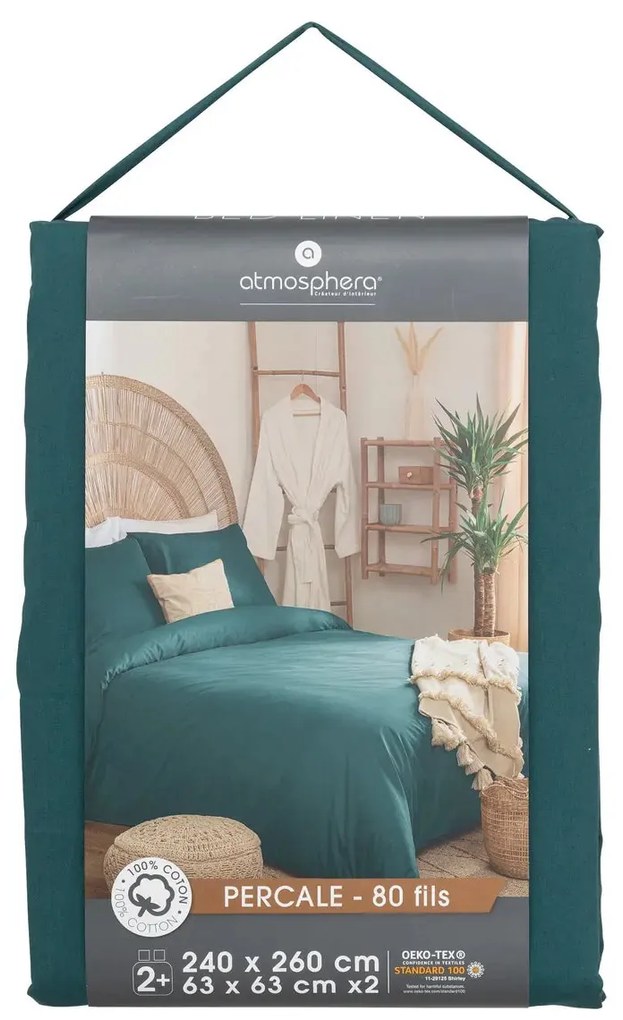 Спално бельо atmosphera Landiha, 260x240 cm, Памук перкал - Бежов