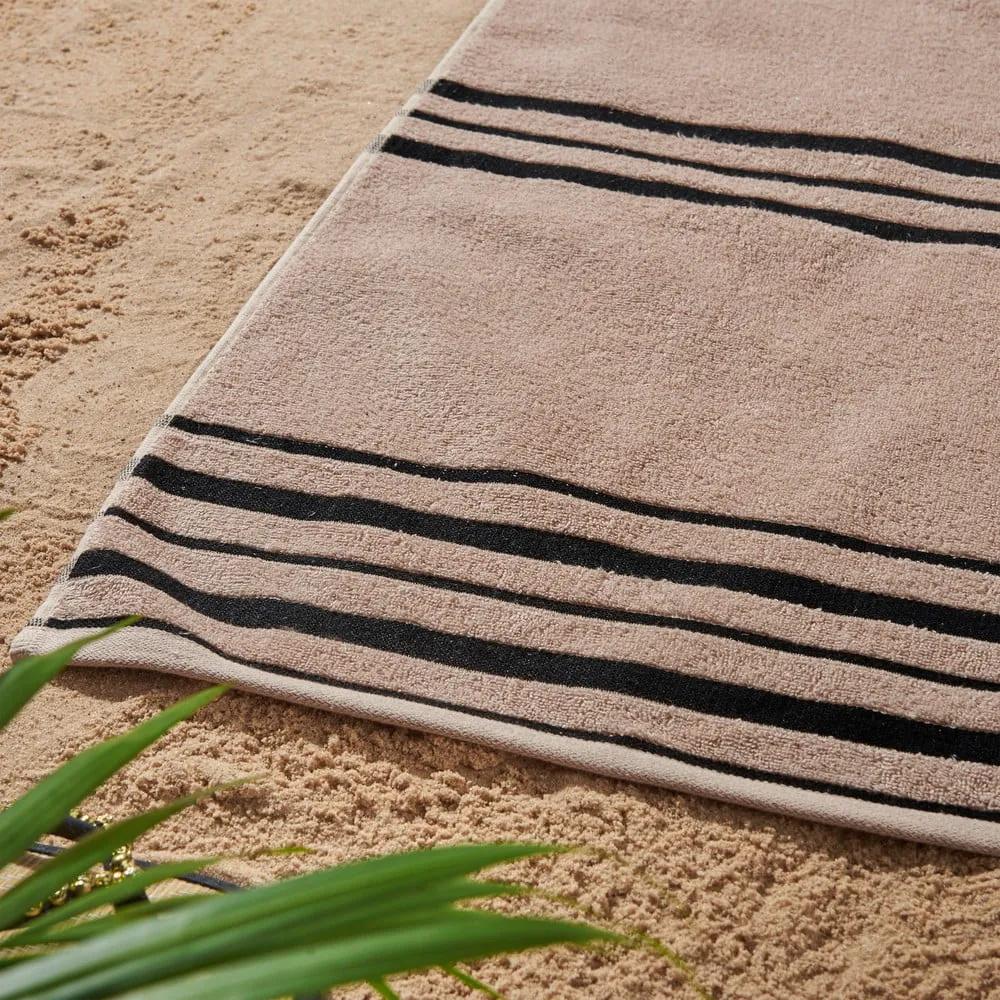 Бежова плажна кърпа 75x150 cm - Catherine Lansfield