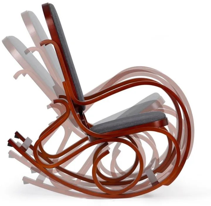 Класически дървен люлеещ се стол Relax