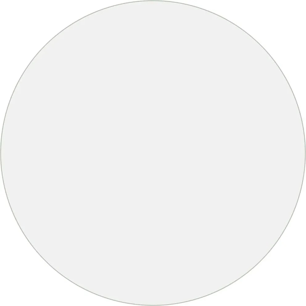 288245 vidaXL Протектор за маса, прозрачен, Ø 70 см, 1,6 мм, PVC