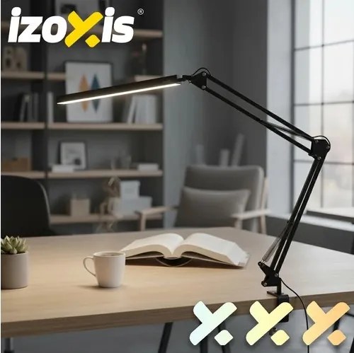 Регулируема USB LED настолна лампа Izoxis, 3 цвята и 10 нива на яркост