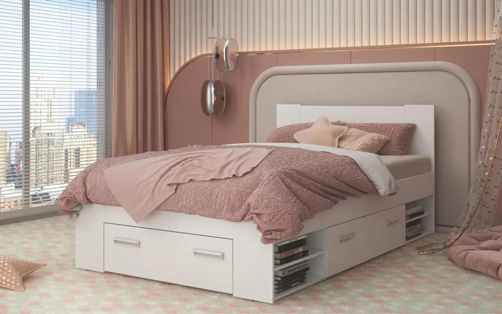 Легло + чекмеджета за матрак 120/200 Немо