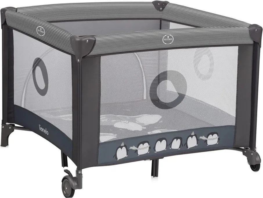 Lionelo - Игрална кошара BONNIE, сив в скандинавски стил