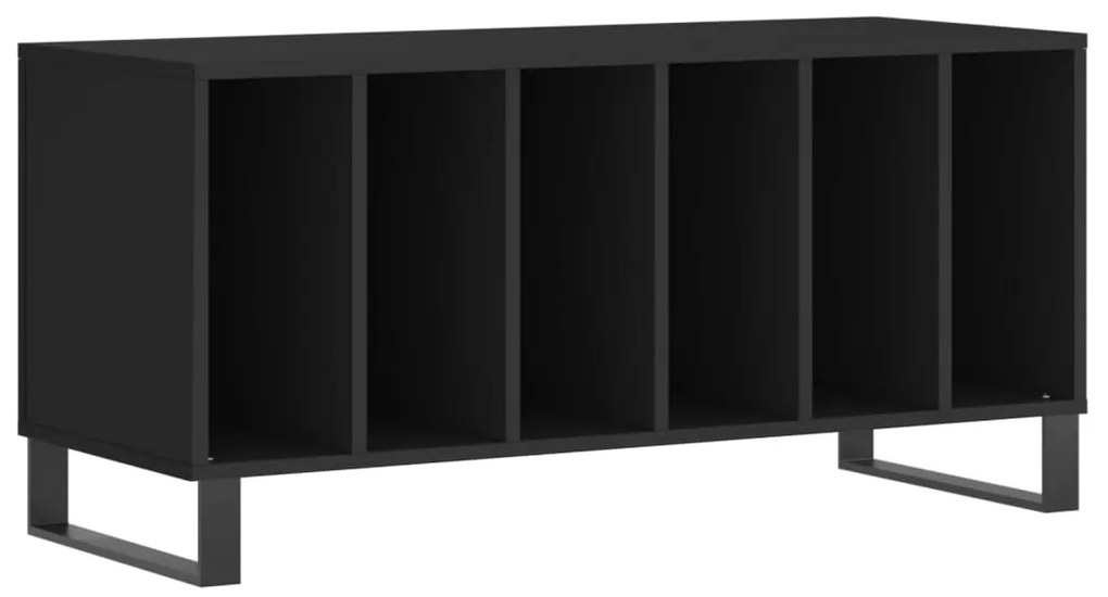 831757 vidaXL Шкаф за грамофонни плочи черен 100x38x48 см инженерно дърво