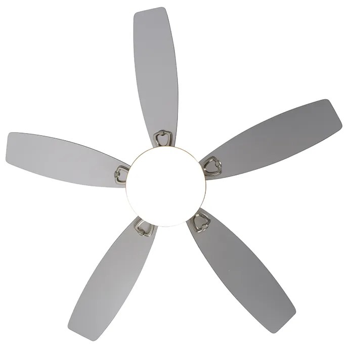 Стъклен таванен вентилатор с дистанционно управление с LED - Malaki