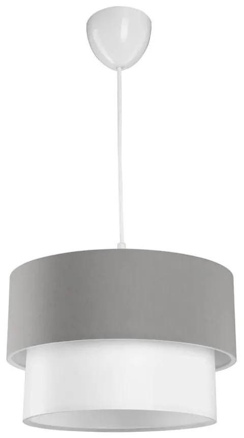 Бяло-сива лампа за таван 60x18,5 cm - Squid Lighting