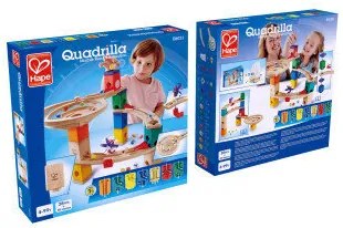 Комплект дървена писта, Hape Quadrilla, Надпревара до финала, 28 части