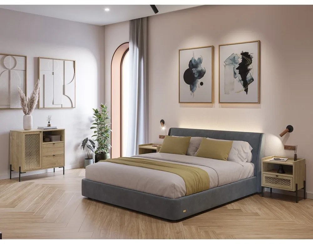 Шкаф в дъбов декор в естествен цвят 80x80 cm Inca - Marckeric