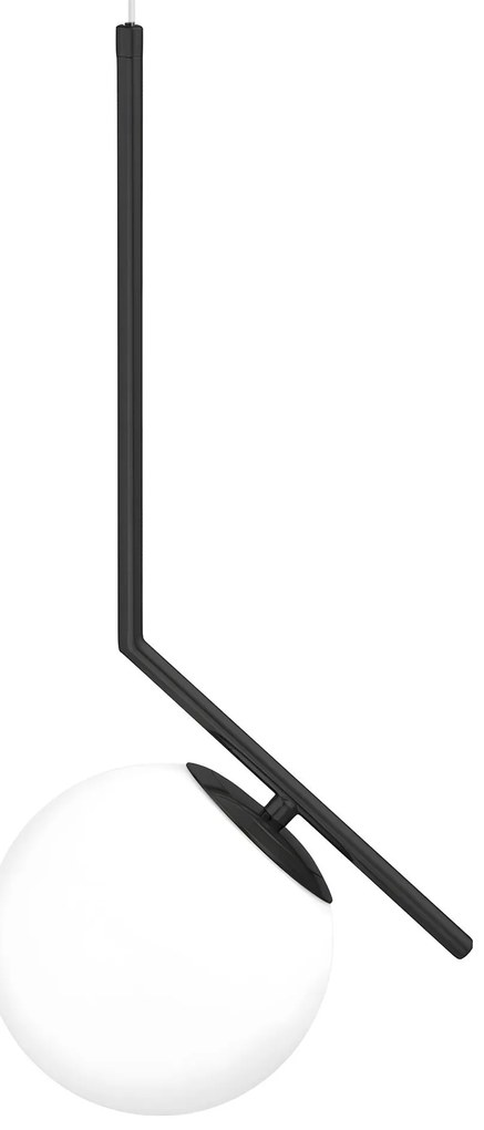 Пендел- СТЪКЛЕНА топка G107-1W BLACK WHITE