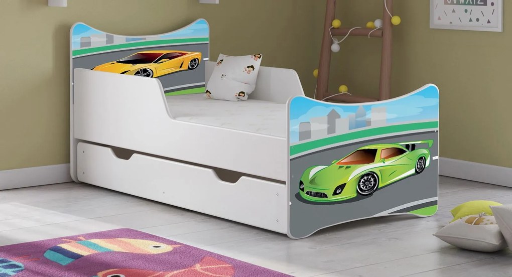 Детско легло SMB-144 x 74 x 70 cm-Car