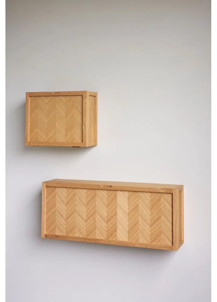 Етажерка за обувки с панти, изработена от дъбова дървесина Herringbone - Hübsch