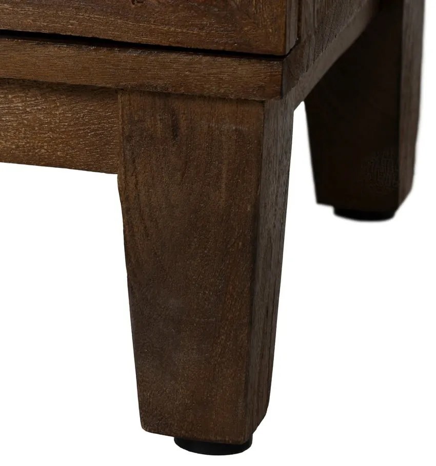 Кафява витрина от масивно манго 80x140x40 cm Ravi – Ixia