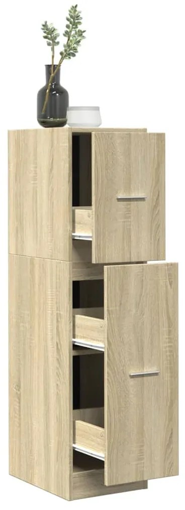 855162 vidaXL Шкаф органайзер, дъб сонома, 30x41x118 см, инженерно дърво