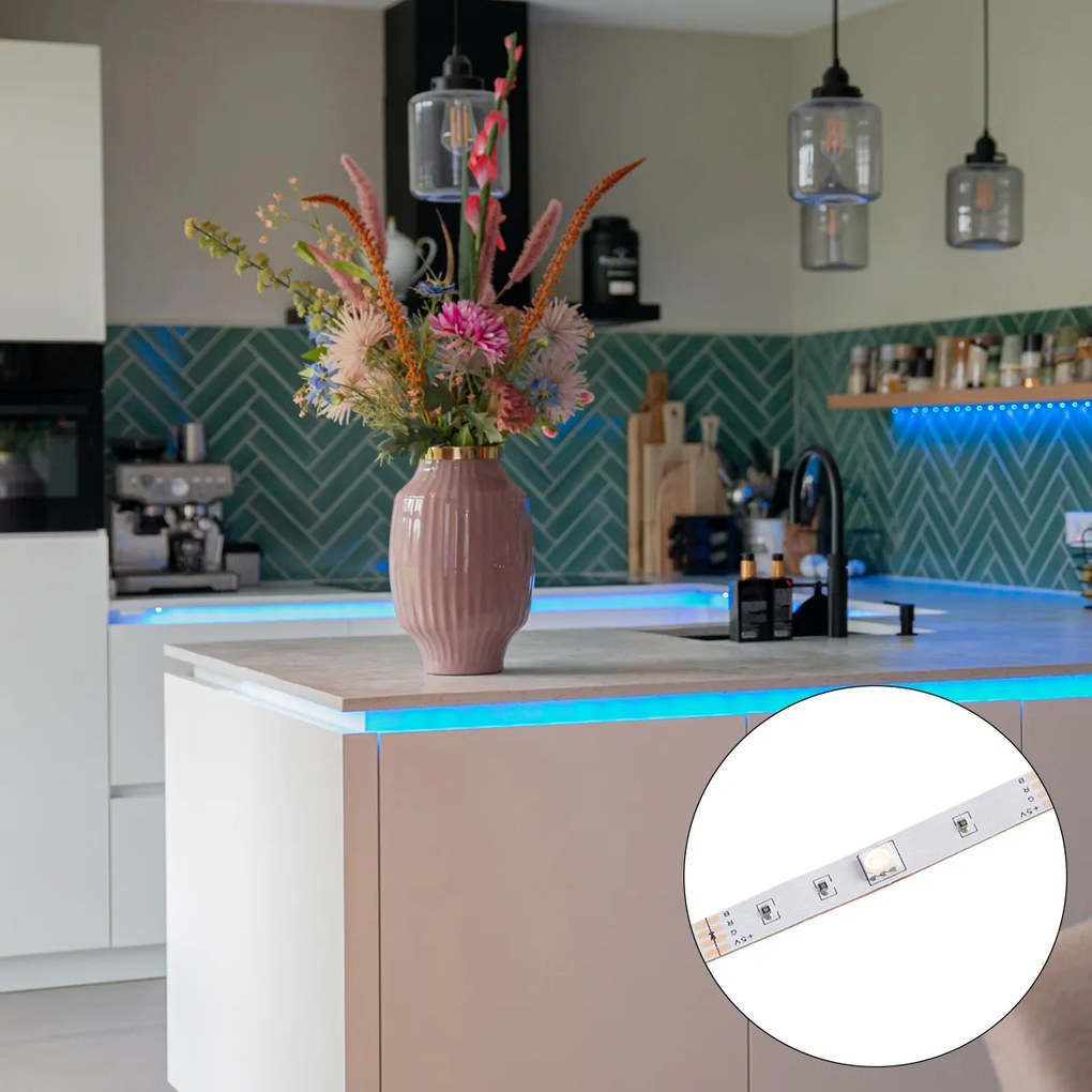 Смарт LED лента RGBW 3 метра 12W 1020 lm 2700-6500K