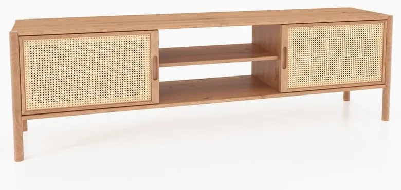 Масичка за телевизор от дъб 204x64 cm Pola - The Beds