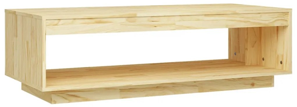 808508 vidaXL Маса за кафе, 110x50x33,5 см, борово дърво масив