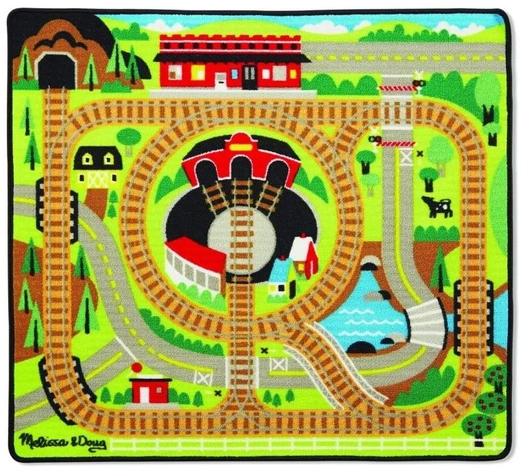 Melissa &amp; Doug - Килимче за игра - Влакова композиция