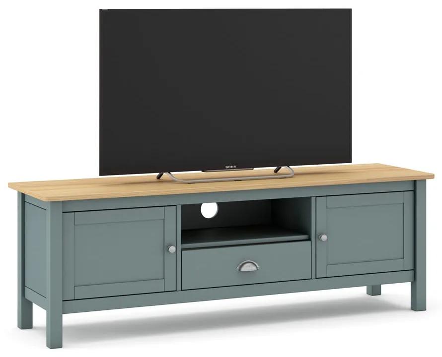 Зелено-сива/естествена борова маса за телевизор 158x53 cm Misti - Marckeric