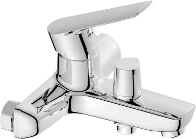 Стенен смесител за вана и душ ДАНИСТА LEAD FREE ICF 6280198, метални сплави, хром, 17.8x11.1х18.8см