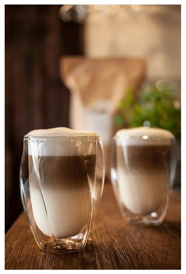 Комплект от 2 чаши за лате с двойни стени, 300 ml - Vialli Design