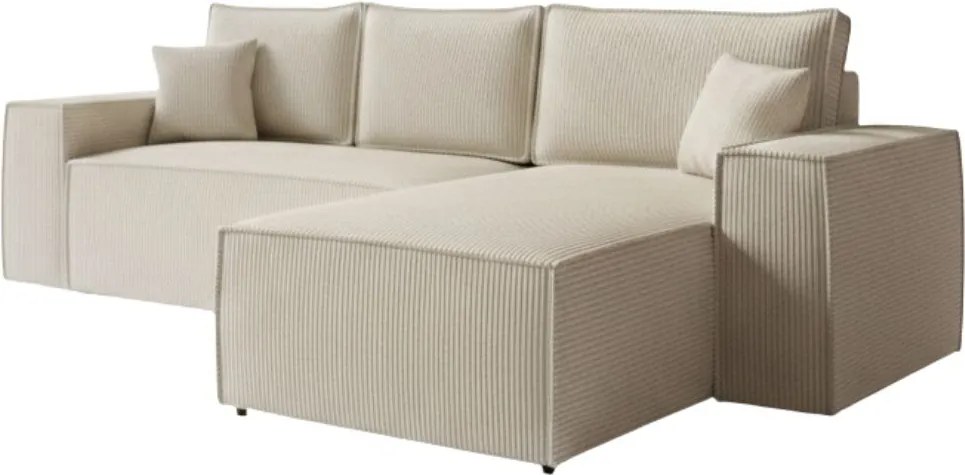 Ъглов диван Malaga mini I-Ekrou-Right