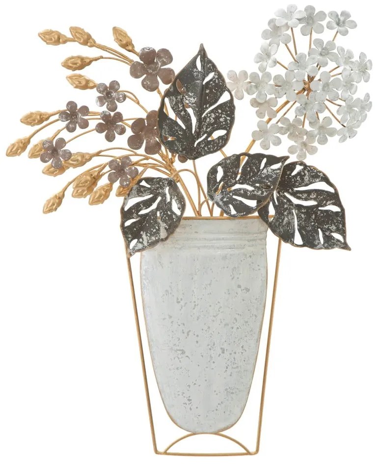 Метална декорация за стена 45,5x53 cm Floral – Mauro Ferretti