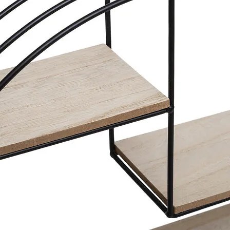 Рафт за стена atmosphera Mirna, MDF, 39 cm - Черен