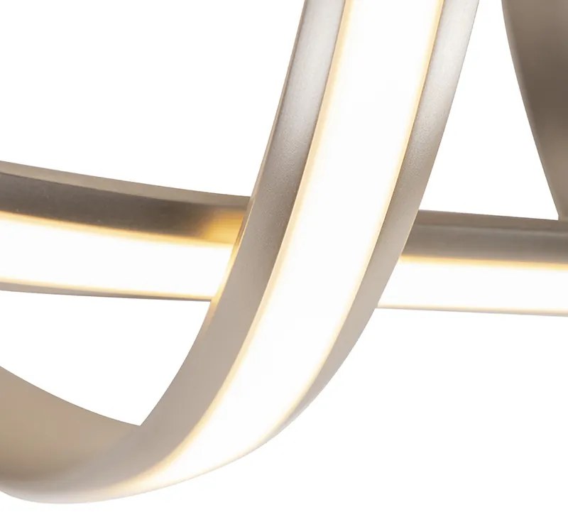 Дизайнерски таванна лампа стомана димируема с LED - Viola Due