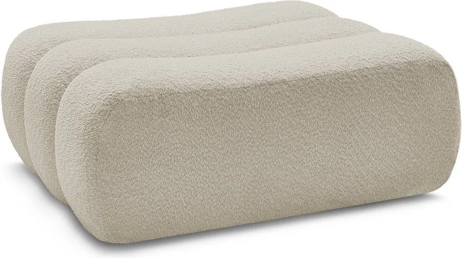 Бежова табуретка от прежда с примки от букле Azra – Bobochic Paris