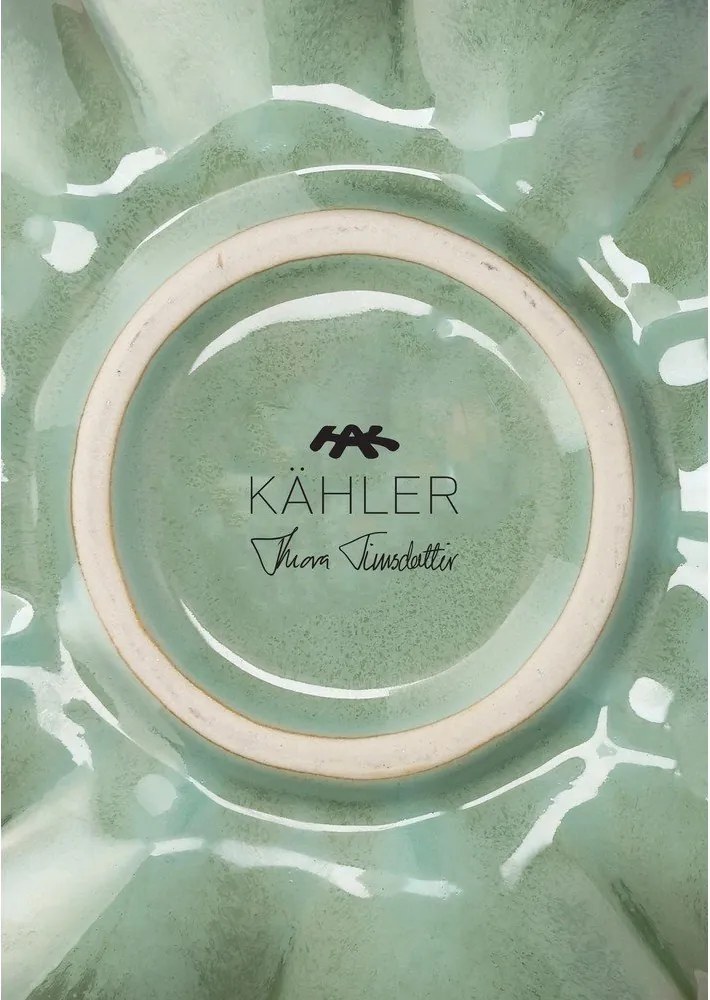 Светлозелена керамична ваза (височина 20,5 cm) Kantarel – Kähler Design