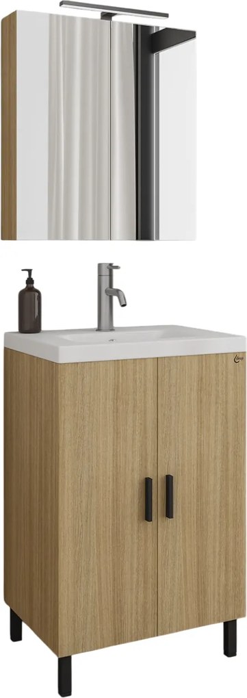 Комплект за баня Drop Roma 50-Светъл естествен цвят