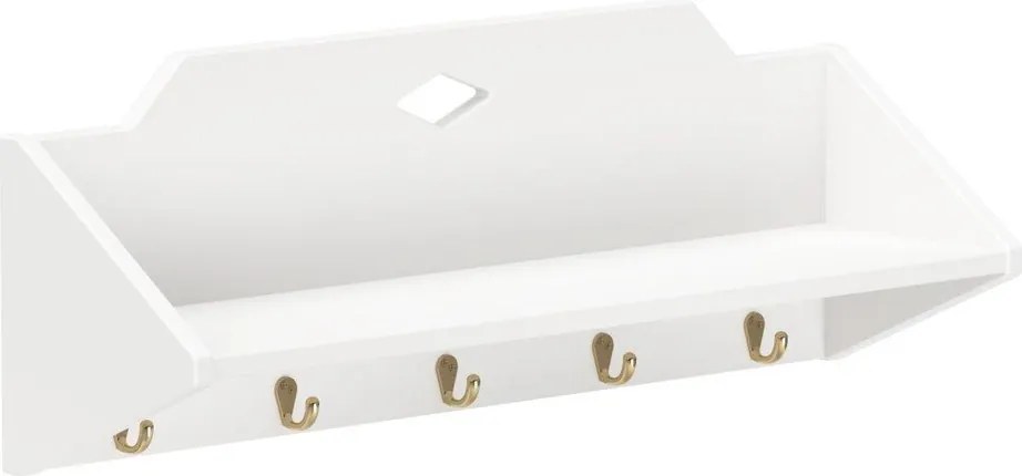 Бяла стенна детска закачалка 75x27 cm Luca – Cam Cam Copenhagen