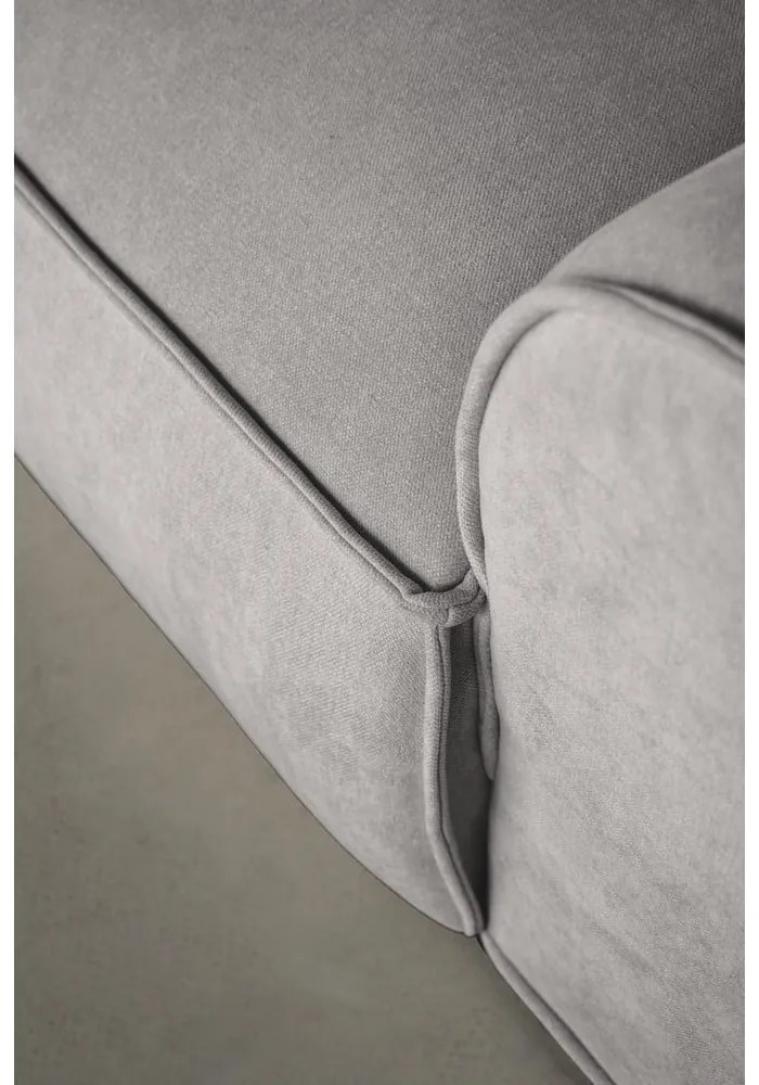 Светлосив ъглов диван (ляв ъгъл) Flex Felix – Miuform