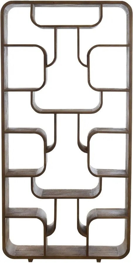 Стелаж от масивно манго в тъмно естествен цвят 100x200x30 cm Labare – Light & Living